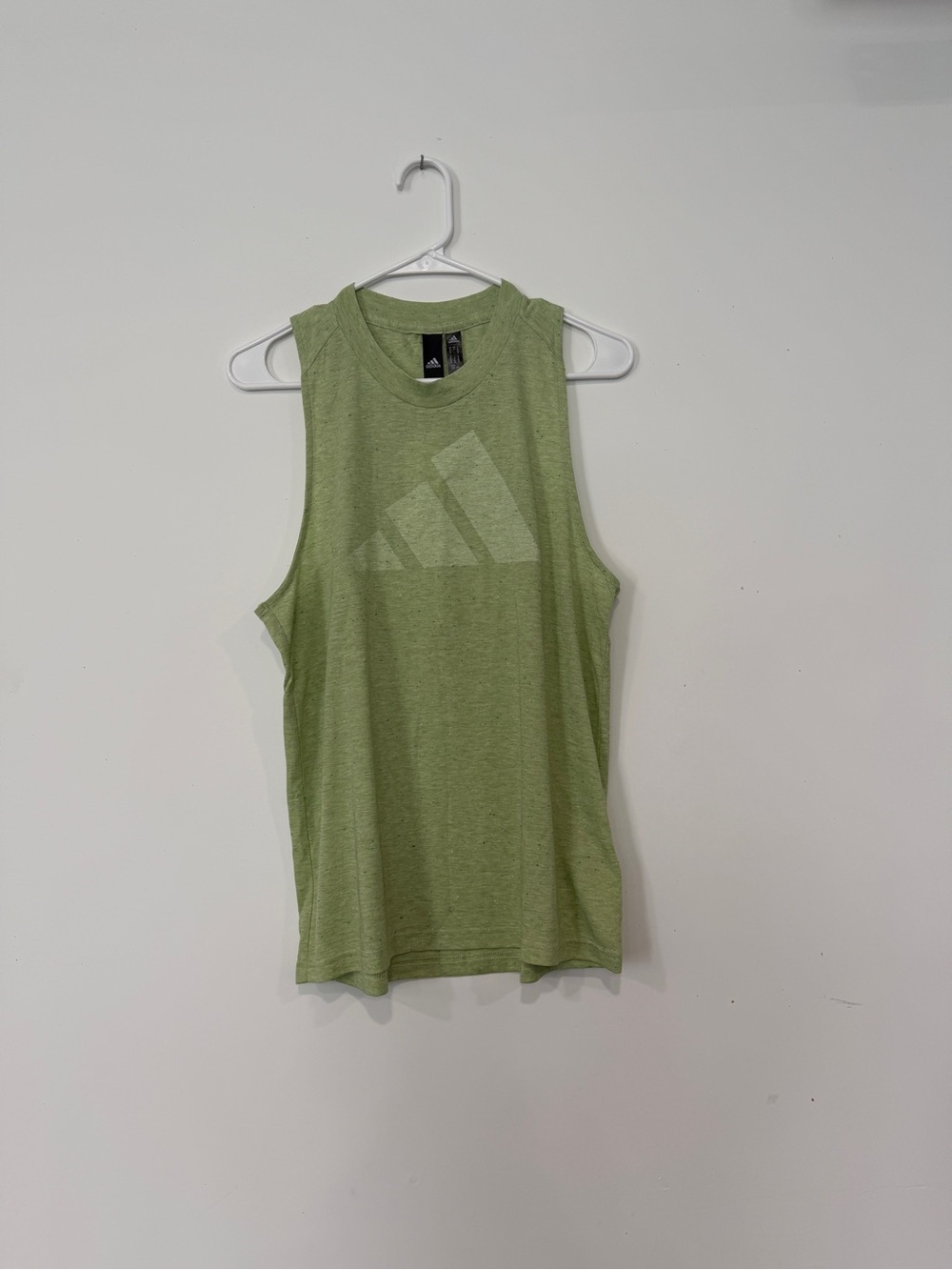 adidas Women’s Light Green Athletic Muscle tank Top